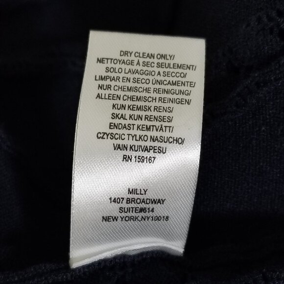 Nwt Milly Striped Pointelle Knit Midi Dress M Womens Coastal Resort Yacht Club - Picture 12 of 13